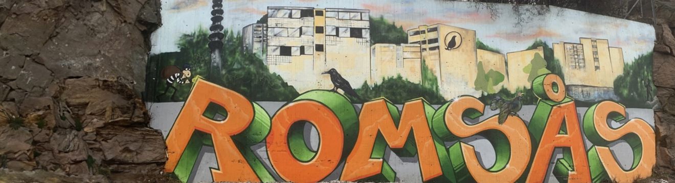 En graffiti på en vegg